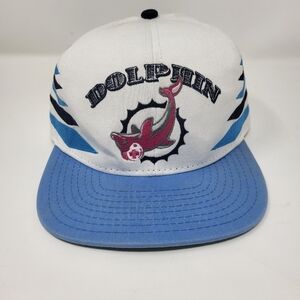 Pink Dolphin Men Snap Back Flat Brim Embroidered‎ Baseball Hat Rare Adjustable